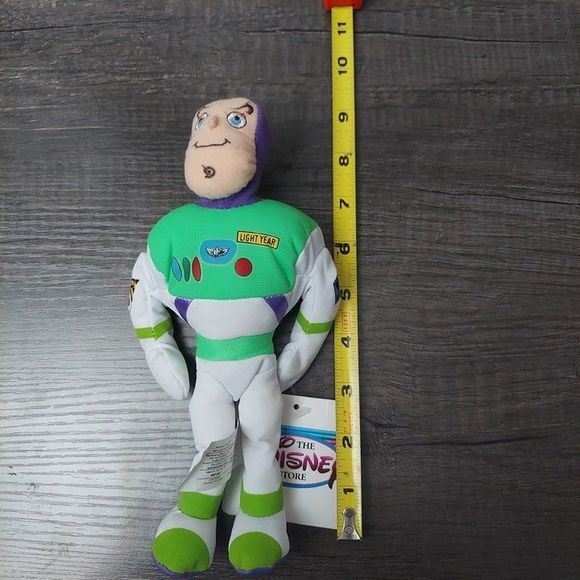 Disney Store Pixar Toy Story Buzz Lightyear 8" Mini Bean Bag Plush NWT Vintage - Picture 11 of 11
